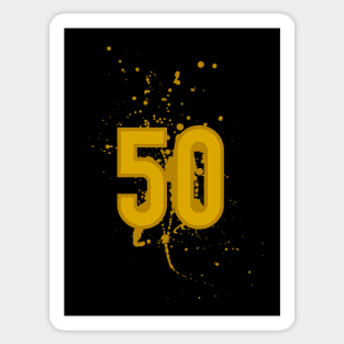 50 hip hop Sticker